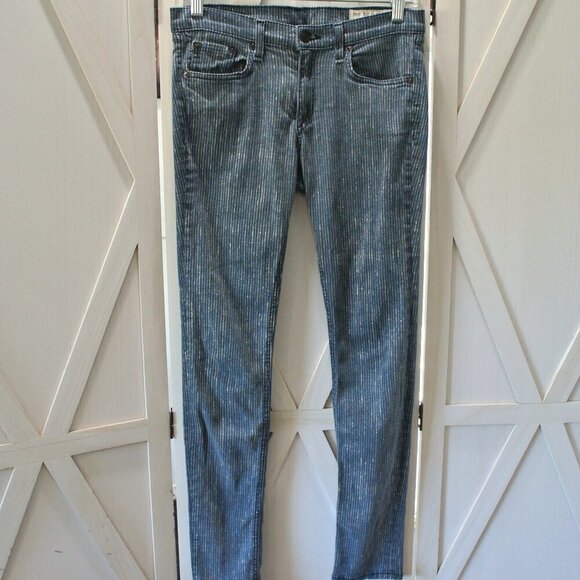 rag & bone / JEAN Skinny Jeans in Pinstripe - Picture 1 of 8